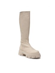 Steve Madden Kozaki Mana SM11002143-03001-287 Beżowy. Brązowe kozaki damskie Steve Madden, ze skóry, bez obcasa, na płaskiej podeszwie. Za 889.99 zł.
