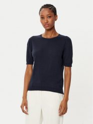 Weekend Max Mara Sweter Zibetto 2515361041 Granatowy Regular Fit. Niebieskie swetry damskie Weekend Max Mara, xs, bez wzorów, z bawełny, bez kołnierzyka, bez ramiączek, bez kaptura. Za 469.99 zł.