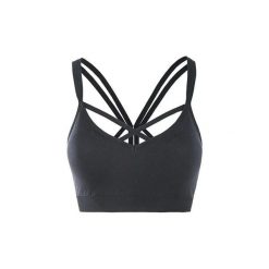 Biustonosz dla kobiet Athlecia Tulip. Czarne obuwie sportowe damskie Athlecia, bez wzorów, na fitness i siłownię. Za 175.00 zł.