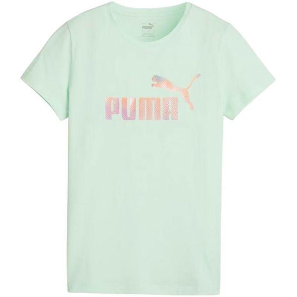 T-shirt Damski ESS+ Summer Daze. Zielone koszulki sportowe damskie Puma, bez wzorów, sportowe, bez kołnierzyka. Za 129.99 zł.