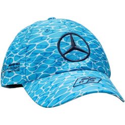 Czapka Mercedes Mapf1 Rp Se Gr, Dla obu płci. Niebieskie czapki i kapelusze damskie OEM, bez wzorów, z poliesteru. Za 290.00 zł.