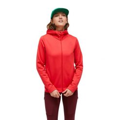 Bluza Peak Performance damska Rider Tech Zip Hood czerwona - S. Czerwone bluzy damskie Peak Performance, s, bez wzorów, bez kaptura. W wyprzedaży za 619.00 zł.