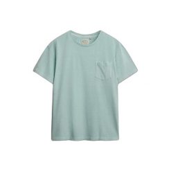 T-shirt lniany z kieszenią Superdry Classic. Niebieskie t-shirty męskie Superdry., xl, bez wzorów, z bawełny, klasyczne, bez kołnierzyka. Za 150.95 zł.