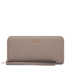 Portfel Guess. Brązowe portfele damskie Guess, z aplikacjami. Za 299.99 zł.