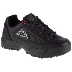 Buty Kappa Rave Nc W 242782-1111 czarne. Czarne obuwie sportowe damskie bez wzorów, z materiału. Za 295.10 zł.