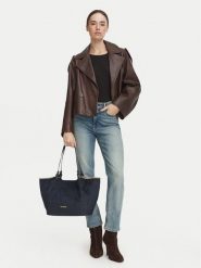 LOVE MOSCHINO Torebka JC4220PP0PKF175A Granatowy. Niebieskie torebki do ręki damskie Love Moschino, bez wzorów, z materiału, bez dodatków. Za 1,029.00 zł.
