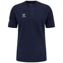 Polo Hummel Move Grid. Niebieskie koszulki polo męskie Hummel, m, bez wzorów, sportowe, bez ramiączek. Za 177.50 zł.