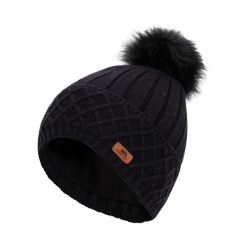 Czapka Damska Sherbet. Czarne czapki i kapelusze damskie Trespass, bez wzorów, z dzianiny. Za 81.99 zł.