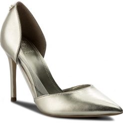Szpilki GUESS - Bliss3 FLBS31 LEL08 PLATI. Żółte szpilki damskie Guess, z aplikacjami, ze skóry ekologicznej. W wyprzedaży za 369.00 zł.
