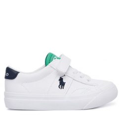 Sneakersy Polo Ralph Lauren. Białe trampki i tenisówki chłopięce Polo Ralph Lauren, bez wzorów, bez zapięcia. Za 349.99 zł.