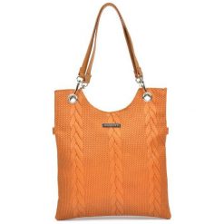 Mangotti torebka brązowa. Brązowe torebki do ręki damskie Mangotti, bez wzorów, eleganckie, bez dodatków. Za 269.00 zł.
