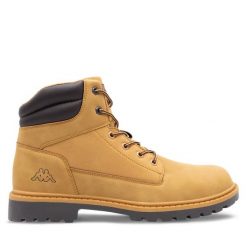 Trzewiki Kappa. Brązowe botki męskie Kappa, bez wzorów, bez zapięcia. Za 137.99 zł.