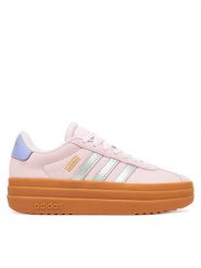 Adidas Sneakersy VL Court Bold Shoes Kids JQ4556 Różowy. Czerwone buty sportowe dziewczęce Adidas, bez wzorów, ze skóry, bez zapięcia. Za 199.99 zł.