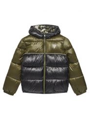 Guess Kurtka zimowa L5YL00 WEGY0 Czarny Regular Fit. Czarne buty zimowe chłopięce Guess, z aplikacjami, z syntetyku, bez zapięcia. Za 279.99 zł.