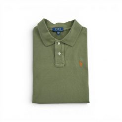 Polo Ralph Lauren koszulka męska krótki rękaw. Zielone koszulki sportowe męskie Ralph Lauren, l, bez wzorów, bez kołnierzyka, bez ramiączek, na golfa. Za 106.46 zł.