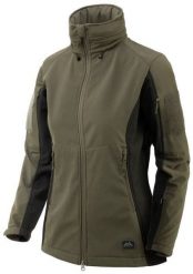 Helikon-Tex Kurtka damska GUNFIGHTER - Taiga Green / Czarna A. Czarne kurtki damskie HELIKON-TEX, bez wzorów, bez kaptura. Za 320.53 zł.
