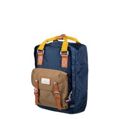 Plecak na laptopa Doughnut Macaroon Glossy Blocking - navy/khaki. Niebieskie plecaki damskie Doughnut, bez wzorów. Za 291.99 zł.