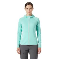 Damska kurtka Merino Ultra 300 - Kaptur. Zielone kurtki damskie FJORK MERINO, na zimę, m, bez wzorów, z elastanu, z kapturem. Za 999.00 zł.