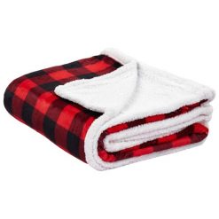 Koc liquorice 150 x 200 cm czerwony. Czerwone kocyki dla dzieci BLmeble, z materiału. W wyprzedaży za 228.00 zł.