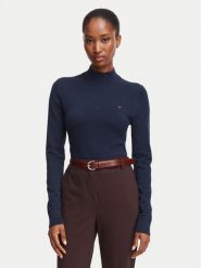 Tommy Hilfiger Golf WW0WW51383 Granatowy Regular Fit. Niebieskie swetry damskie Tommy Hilfiger, xs, bez wzorów, z bawełny, bez kołnierzyka, bez ramiączek, bez kaptura. Za 409.99 zł.
