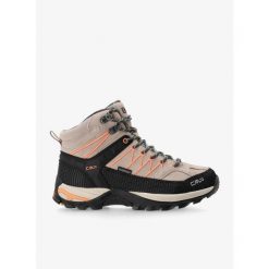 Buty turystyczne damskie CMP Rigel Mid WP. Brązowe obuwie sportowe damskie CMP, bez wzorów, wspinaczkowe. Za 356.99 zł.