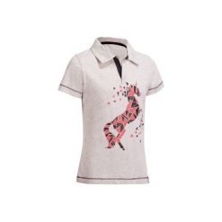 Koszulka polo PL100 szara. Szare koszulki polo męskie FOUGANZA, z krótkim rękawem. Za 29.99 zł.