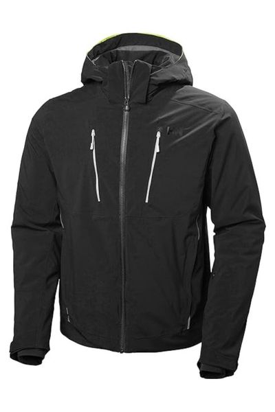 Kurtka narciarska męska Helly Hansen Alpha 3.0. Czarne kurtki męskie Helly Hansen, m, bez wzorów, z materiału, bez kaptura. Za 883.52 zł.