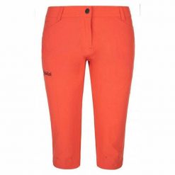 Damskie spodnie outdoorowe 3/4 Kilpi TRENTA-W. Brązowe spodnie materiałowe damskie Kilpi, s, bez wzorów, z nylonu. Za 153.53 zł.