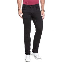 MUSTANG Washington MĘSKIE SPODNIE JEANSOWE DENIM BLACK 1007655 4000 940. Czarne spodnie sportowe męskie Mustang, l, bez wzorów, z denimu. W wyprzedaży za 129.99 zł.
