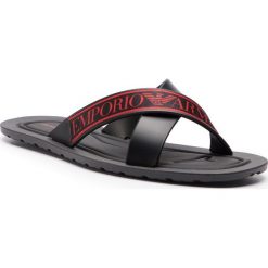 Klapki EMPORIO ARMANI - X4P079 XL293 A528 Black/Lava/Black. Klapki męskie marki Emporio Armani. Za 349.00 zł.