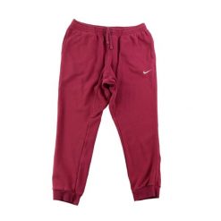 Second life - Spodnie dresowe męskie Nike bordowe - Stan dobry. Czerwone spodnie sportowe męskie Nike, m, bez wzorów, z dresówki, do biegania. Za 143.46 zł.
