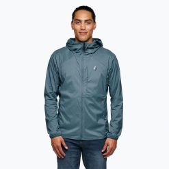 Kurtka softshell męska Black Diamond Alpine Start. Niebieskie kurtki męskie Black Diamond, m, bez wzorów, z softshellu, sportowe, bez kaptura. Za 529.99 zł.