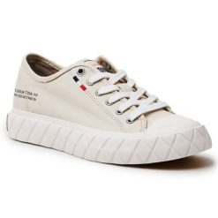 Buty Palladium Ace Cvs Sahara Palla 77014-217-M beżowy. Brązowe trampki męskie bez wzorów, z materiału, retro, bez zapięcia. Za 503.88 zł.
