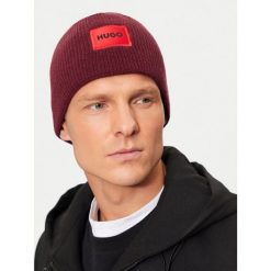 Czapka HUGO. Czerwone czapki i kapelusze męskie Hugo, na zimę, bez wzorów. Za 269.99 zł.