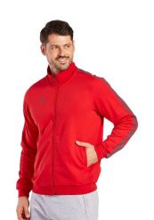 Kurtka dresowa Erima Essential Team. Czerwone kurtki męskie Erima, xl, bez wzorów, z dresówki, eleganckie, bez kaptura. Za 314.99 zł.