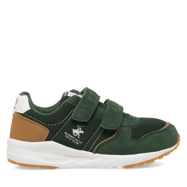 Sneakersy Beverly Hills Polo Club. Brązowe trampki i tenisówki chłopięce Beverly Hills Polo Club, bez wzorów, bez zapięcia. Za 129.99 zł.
