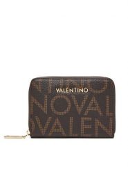 Valentino Portfel Regina Re VPS9IS137 Brązowy. Brązowe portfele damskie Valentino, bez wzorów, ze skóry. Za 209.99 zł.