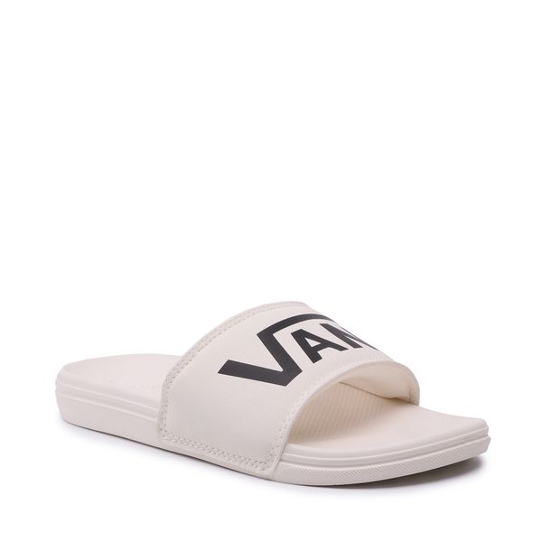 Klapki Vans. Białe klapki damskie Vans, bez wzorów, bez obcasa. Za 119.99 zł.