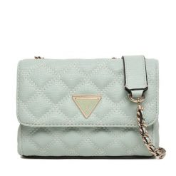 Torebka Guess. Niebieskie torebki do ręki damskie Guess, z aplikacjami, wizytowe, bez dodatków. Za 439.99 zł.