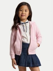 Polo Ralph Lauren Bluza 312833560028 Różowy jasny Regular Fit. Czerwone bluzy dla dziewczynek Polo Ralph Lauren, bez wzorów, z bawełny, bez ramiączek, bez kaptura. Za 399.99 zł.