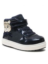 Nelli Blu Sneakersy AVO-191-416 Granatowy. Niebieskie buty sportowe dziewczęce Nelli Blu, bez wzorów, ze skóry, bez zapięcia. Za 103.99 zł.