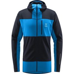 Bluza techniczna męska ROC Spitz Mid Hood. Niebieskie bluzy męskie Haglöfs, m, bez wzorów, bez kaptura, trekkingowe. Za 1,000.00 zł.