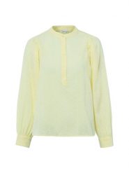 Marie Lund Bluzka Kobiety Bawełna żółty, XS. Żółte bluzki damskie Marie Lund, xs, bez wzorów, z bawełny, eleganckie, bez kołnierzyka, bez ramiączek. Za 229.95 zł.