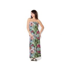 Sukienka CP-027 8. Sukienki damskie Colour Pleasure, s, bez wzorów, z dzianiny, bez kołnierzyka, bez ramiączek, maxi. Za 169.00 zł.