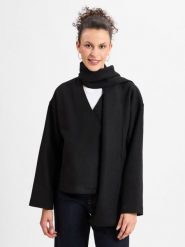 Msch Copenhagen Kurtka - MSCHSyden Kobiety Sztuczne włókno czarny, M/L. Czarne kurtki damskie MSCH Copenhagen, l, bez wzorów, z włókna, bez kaptura. Za 329.95 zł.