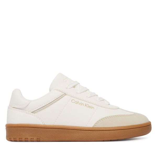 Sneakersy Calvin Klein. Białe trampki i tenisówki chłopięce Calvin Klein, bez wzorów, bez zapięcia. Za 329.99 zł.
