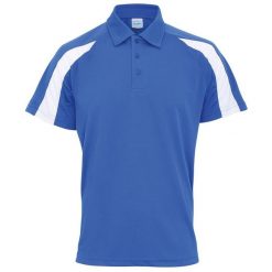 Męska Kontrastowa Koszulka Polo. Brązowe koszulki polo męskie JUST COOL, l, bez wzorów, z materiału, bez ramiączek. Za 78.99 zł.