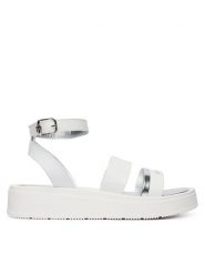 Calvin Klein Sandały Velcro Sandal V4A2-83261-0326 D Biały. Białe sandały dziewczęce Calvin Klein, ze skóry, bez zapięcia. Za 539.99 zł.