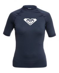 Damska koszulka lycrowa UPF50 do snorkelingu. Niebieskie koszulki sportowe damskie Roxy, xl, bez wzorów, z dżerseju, bez kołnierzyka, bez ramiączek, żeglarskie. Za 129.99 zł.
