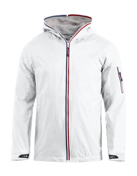 Clique Kurtka Seabrook ripstop 100% nylon z podszewką mesh – white. Białe kurtki męskie CLIQUE, m, bez wzorów, z meshu, bez kaptura. Za 302.24 zł.